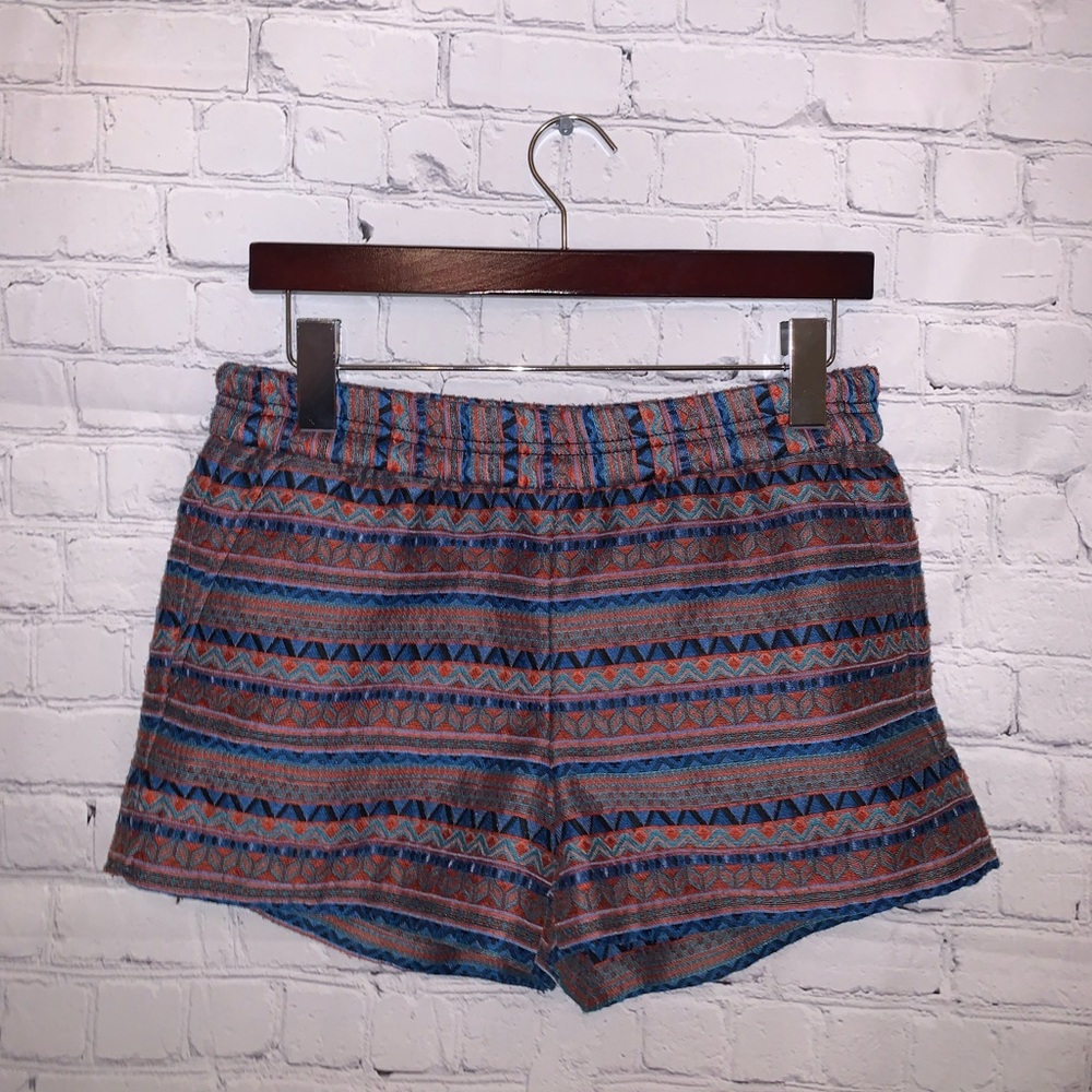 J Crew Red, Blue & Black High Waist shorts size 2 - Picture 1 of 9